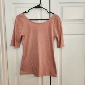 Orange Striped Banana Republic Top